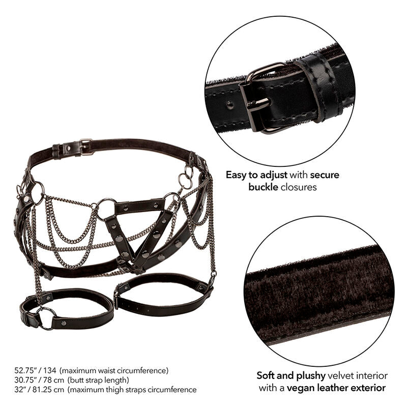 CALEXOTICS - EUPHORIA MULTICHAIN IMBRACATURA COSCIA PREMIUM TAGLIA PIÙ GRANDE - CALEXOTICS | Lingerie Harness Boutique