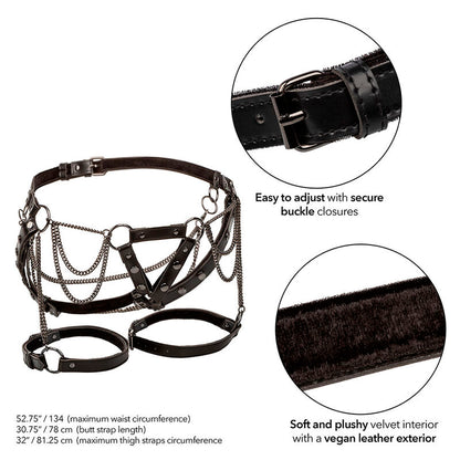 CALEXOTICS - EUPHORIA MULTICHAIN IMBRACATURA COSCIA PREMIUM TAGLIA PIÙ GRANDE - CALEXOTICS | Lingerie Harness Boutique