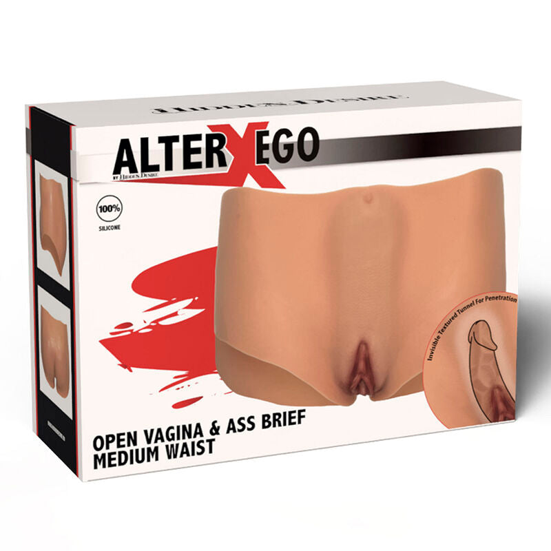 HIDDEN DESIRE - ALTER EGO VAGINA APERTA E CULO SLIP VITA MEDIA CARNE - HIDDEN DESIRE | Lingerie Harness Boutique