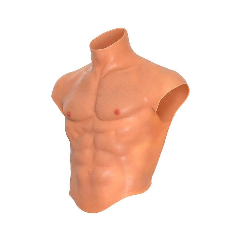 HIDDEN DESIRE - ALTER EGO SILICONE TORSO MASCHILE CAMICIA CON ABS FLESH - HIDDEN DESIRE | Lingerie Harness Boutique
