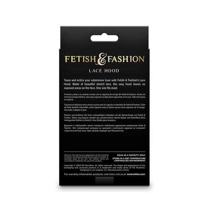 NS NOVELTIES - FETISH & FASHION CAPPUCCIO IN PIZZO NERO - NS NOVELTIES | Lingerie Harness Boutique