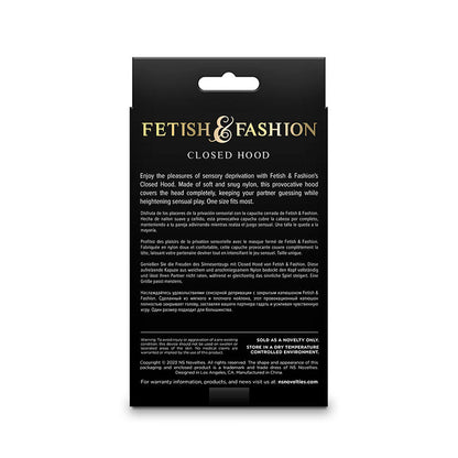 NS NOVELTIES - FETISH & FASHION CAPPUCCIO CHIUSO NYLON BIANCO - NS NOVELTIES | Lingerie Harness Boutique