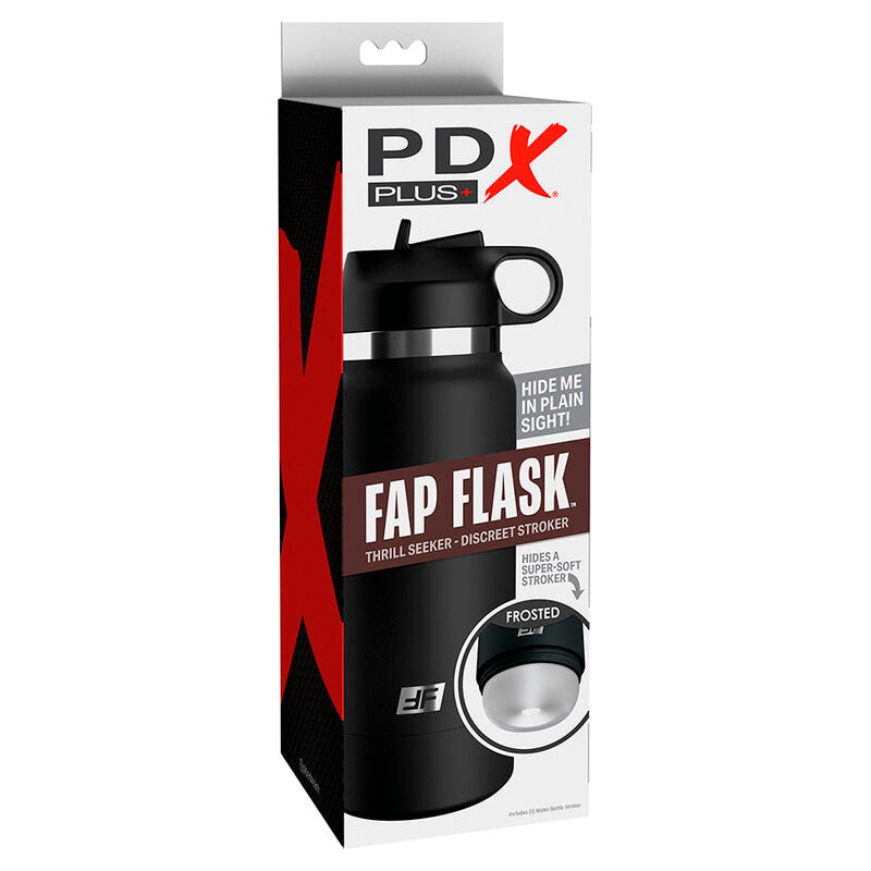 PDX PLUS - FAP FLASK BOTTLE DISCRET STROKER MODELLO TRASPARENTE 1 - PDX PLUS+ | Lingerie Harness Boutique