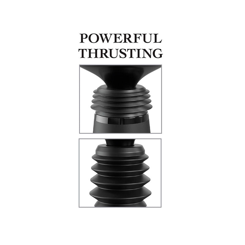 FETISH FANTASY SERIES - BODY DOCK MORSETTO PER DILDO THRUSTER CON 7 MODALITÀ DI SPINTA NERO - FETISH FANTASY SERIES | Lingerie Harness Boutique