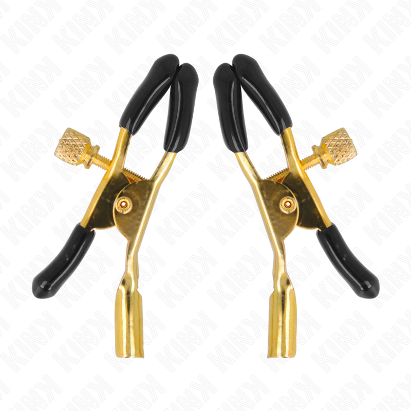KINK - PINZE PER CAPEzzoli ORO 6 CM - KINK COLLAR & GAG | Lingerie Harness Boutique