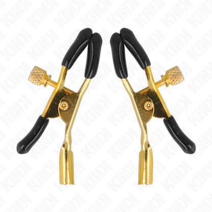 KINK - PINZE PER CAPEzzoli ORO 6 CM - KINK COLLAR & GAG | Lingerie Harness Boutique