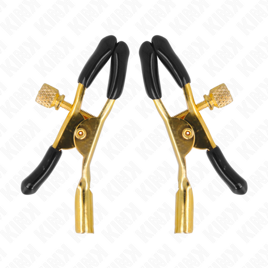 KINK - PINZE PER CAPEzzoli ORO 6 CM - KINK COLLAR & GAG | Lingerie Harness Boutique
