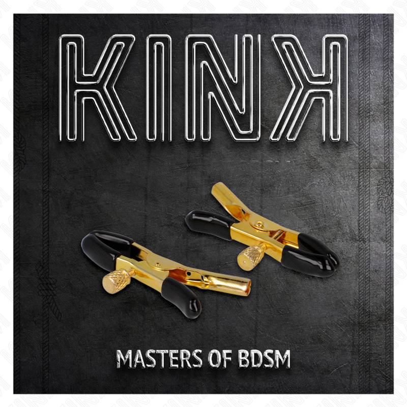 KINK - PINZE PER CAPEzzoli ORO 6 CM - KINK COLLAR & GAG | Lingerie Harness Boutique