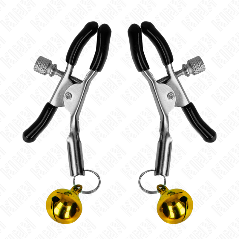 KINK - PINZA PER CAPEZZOLO A CAMPANA SINGOLA ORO 6 CM - KINK COLLAR & GAG | Lingerie Harness Boutique