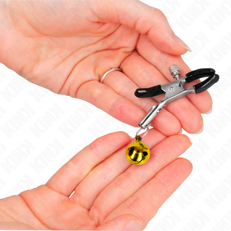 KINK - PINZA PER CAPEZZOLO A CAMPANA SINGOLA ORO 6 CM - Lingerie Harness Boutique | Lingerie Harness Boutique