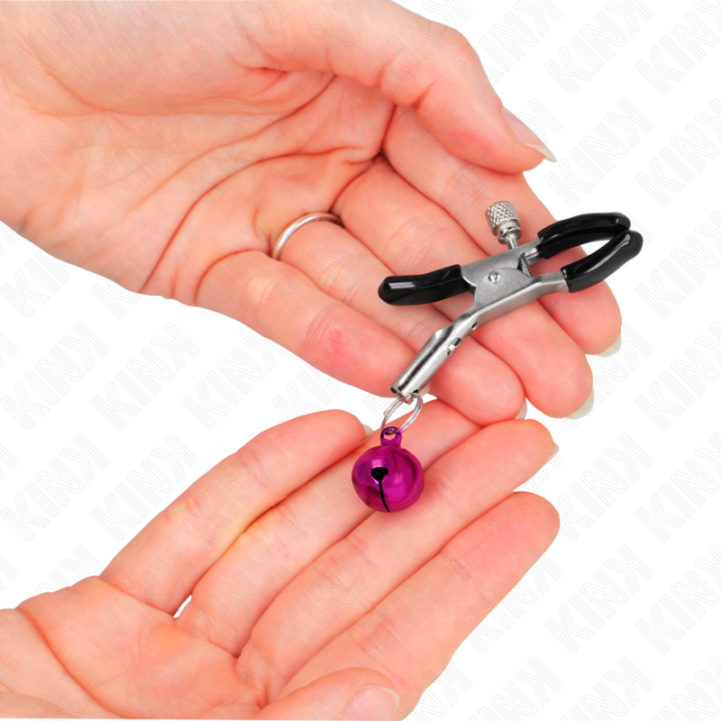 KINK - PINZA PER CAPEZZA SINGOLA VIOLA 6 CM - KINK COLLAR & GAG | Lingerie Harness Boutique