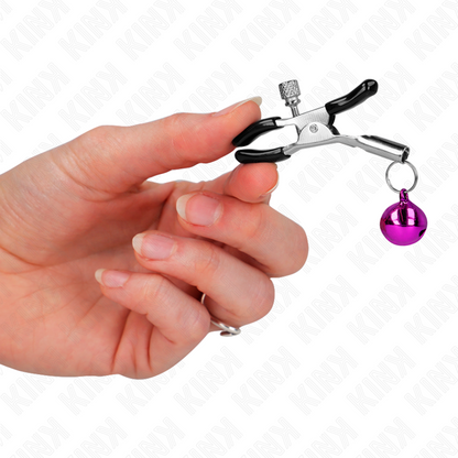 KINK - PINZA PER CAPEZZA SINGOLA VIOLA 6 CM - KINK COLLAR & GAG | Lingerie Harness Boutique