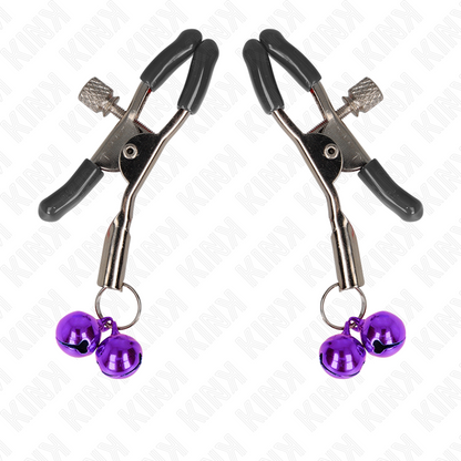 KINK - PINZA PER CAPEZZA DOPPIA VIOLA 6 CM - KINK COLLAR & GAG | Lingerie Harness Boutique