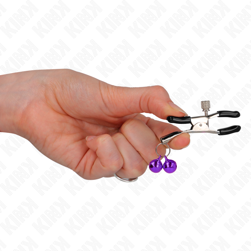 KINK - PINZA PER CAPEZZA DOPPIA VIOLA 6 CM - KINK COLLAR & GAG | Lingerie Harness Boutique