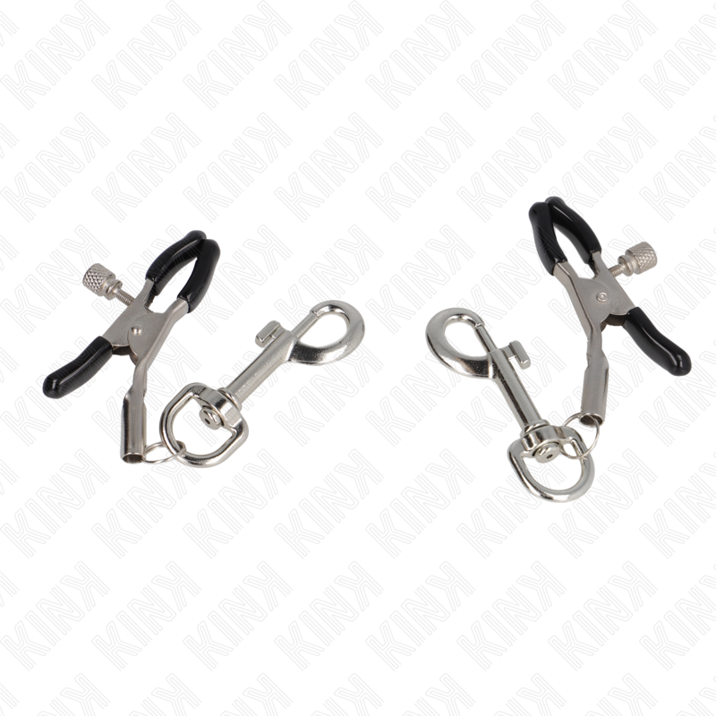 KINK - MORSETTO PER CAPEZZOLI A GANCIO 6 CM - KINK COLLAR & GAG | Lingerie Harness Boutique