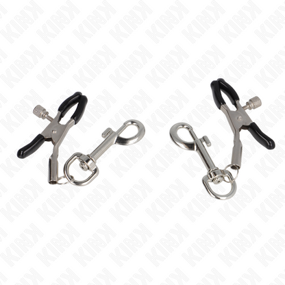 KINK - MORSETTO PER CAPEZZOLI A GANCIO 6 CM - KINK COLLAR & GAG | Lingerie Harness Boutique