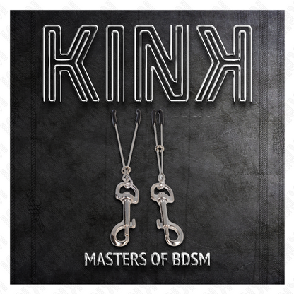 KINK - PINZA PER CAPEzzoli A GANCIO SOTTILE ARGENTO 7 CM - KINK COLLAR & GAG | Lingerie Harness Boutique