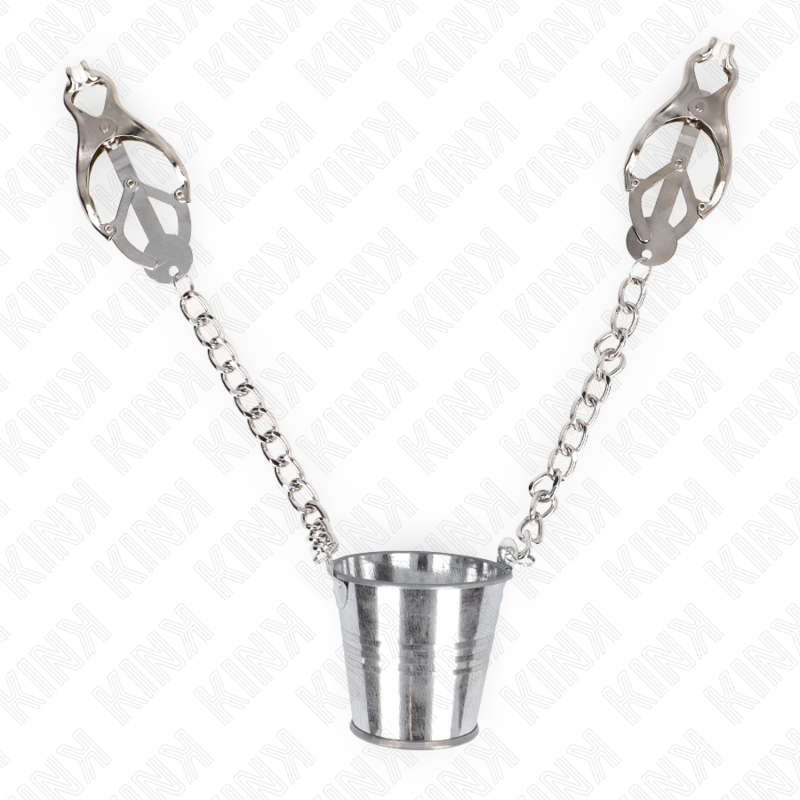 KINK - PINZE PER CAPEzzoli CON SECCHIO ARGENTO - KINK NIPPLE GRIP | Lingerie Harness Boutique