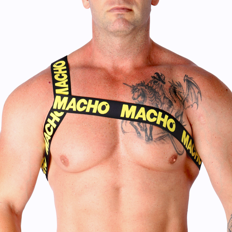 MACHO - PETTORINA ROMANA BIANCA S/M - MACHO UNDERWEAR | Lingerie Harness Boutique