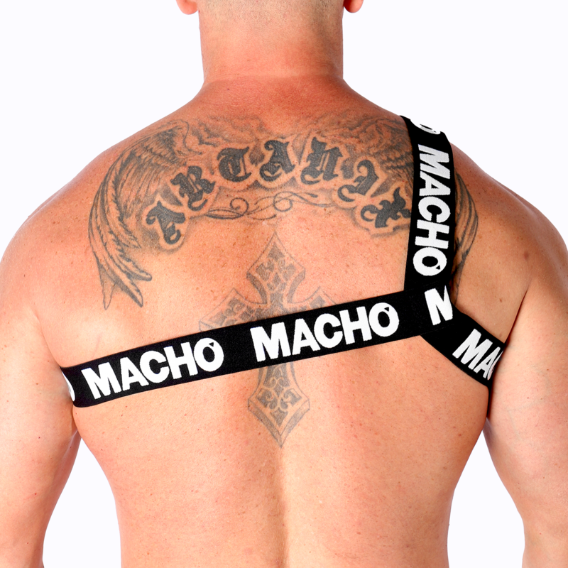 MACHO - PETTORINA ROMANA BIANCA S/M - MACHO UNDERWEAR | Lingerie Harness Boutique