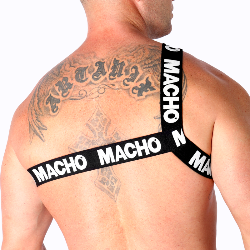 MACHO - PETTORINA ROMANA BIANCA S/M - MACHO UNDERWEAR | Lingerie Harness Boutique