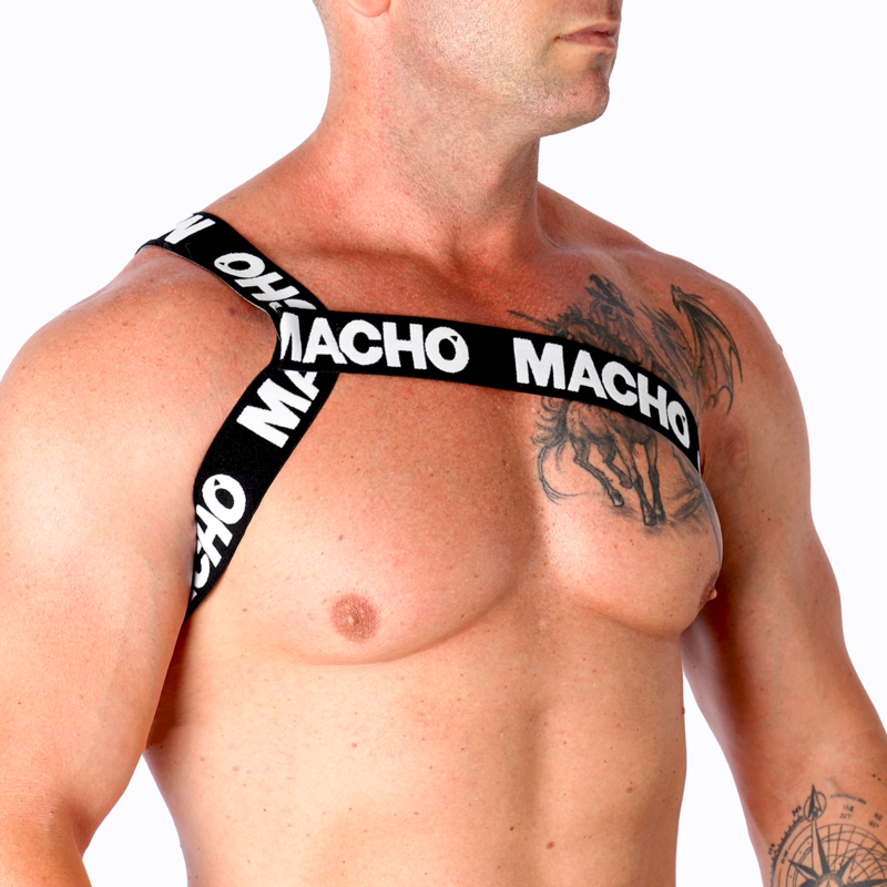 MACHO - PETTORINA ROMANA BIANCA S/M - MACHO UNDERWEAR | Lingerie Harness Boutique