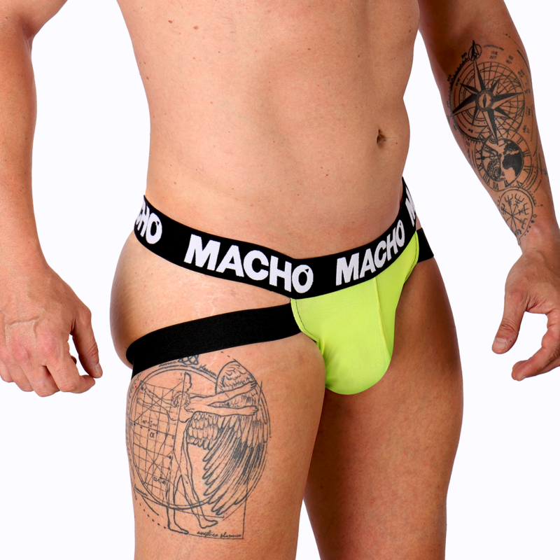MACHO - MX28FA JOCK GIALLO S - MACHO UNDERWEAR | Lingerie Harness Boutique