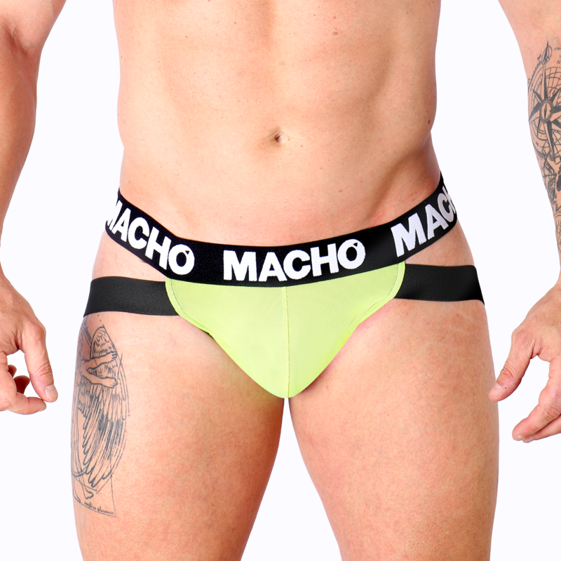 MACHO - MX28FA JOCK GIALLO S - MACHO UNDERWEAR | Lingerie Harness Boutique
