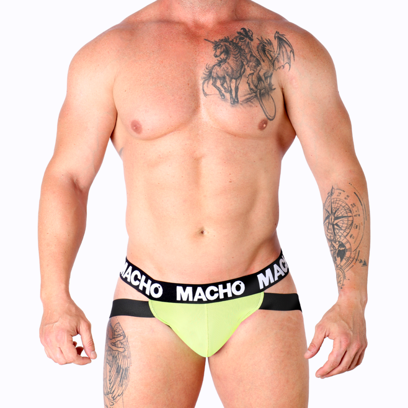 MACHO - MX28FA JOCK GIALLO S - MACHO UNDERWEAR | Lingerie Harness Boutique