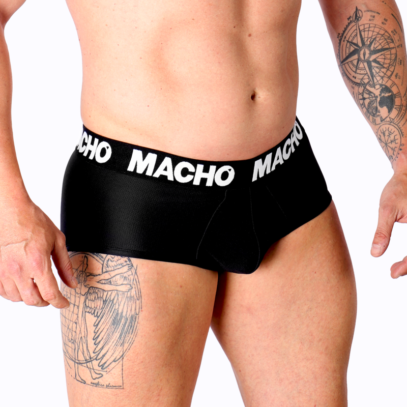 MACHO - MS30NG SLIP NERO XL - MACHO UNDERWEAR | Lingerie Harness Boutique