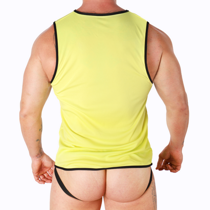 MACHO - T-SHIRT GIALLA L/XL - MACHO UNDERWEAR | Lingerie Harness Boutique