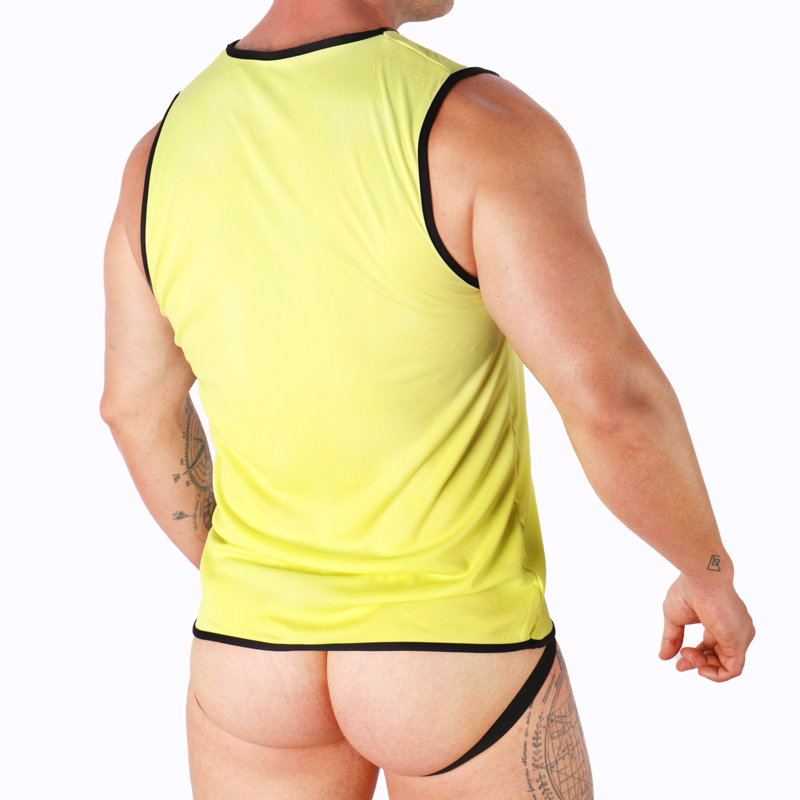 MACHO - T-SHIRT GIALLA L/XL - MACHO UNDERWEAR | Lingerie Harness Boutique