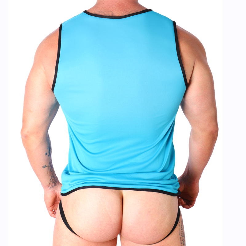 MACHO - T-SHIRT BLU L/XL - MACHO UNDERWEAR | Lingerie Harness Boutique