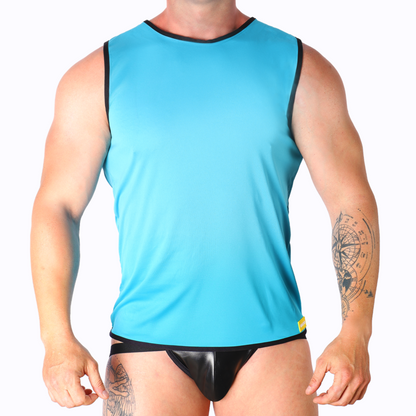 MACHO - T-SHIRT BLU L/XL - MACHO UNDERWEAR | Lingerie Harness Boutique