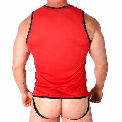 MACHO - MAGLIETTA ROSSA L/XL - MACHO UNDERWEAR | Lingerie Harness Boutique