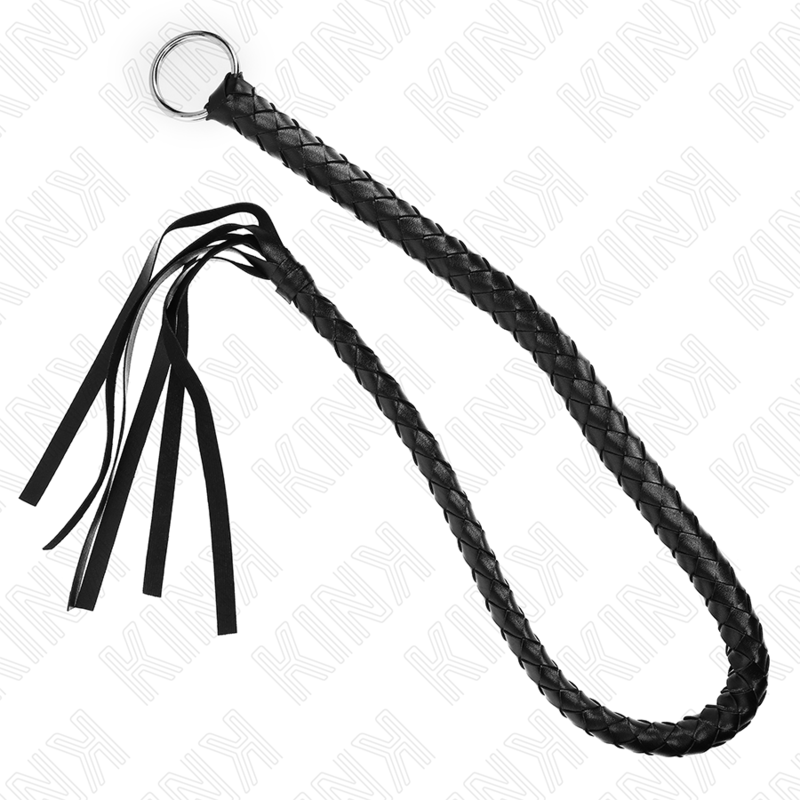 KINK - FRUSTA SERPENTE CON ANELLO MANO NERA 65 CM - KINK IMPACT & TOUCH | Lingerie Harness Boutique
