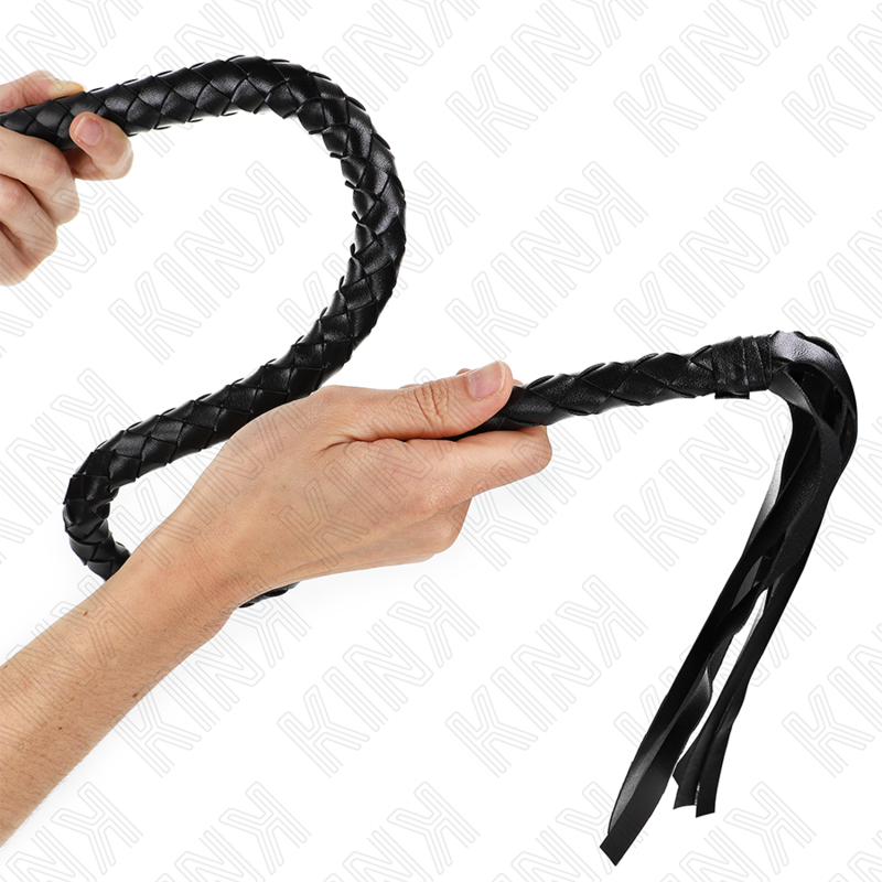 KINK - FRUSTA SERPENTE CON ANELLO MANO NERA 65 CM - KINK IMPACT & TOUCH | Lingerie Harness Boutique