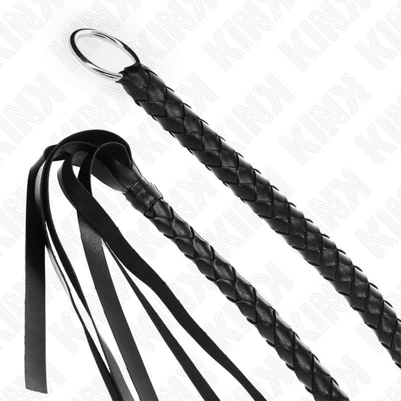 KINK - FRUSTA SERPENTE CON ANELLO MANO NERA 65 CM - KINK IMPACT & TOUCH | Lingerie Harness Boutique