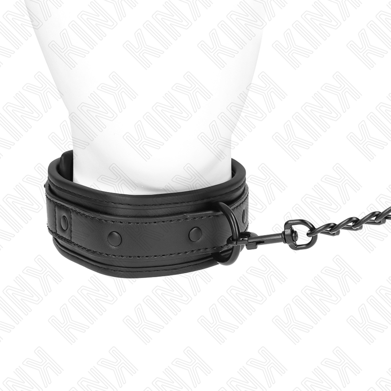 KINK - COLLARE BONDAGE IN NEOPRENE MODELLO 2 CON CINTURA 78 CM REGOLABILE 37,5 X 49,5 CM - KINK COLLAR & GAG | Lingerie Harness Boutique