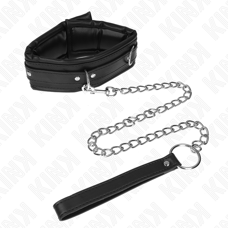 KINK - COLLANA PESANTE CON CINTURA 65 CM MODELLO 4 REGOLABILE 36,5-50 CM - KINK COLLAR & GAG | Lingerie Harness Boutique