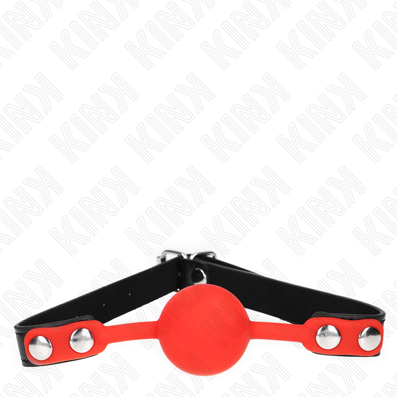 KINK - PALLA IN SILICONE ROSSA 4 CM GAG 60 x 2 CM - Lingerie Harness Boutique | Lingerie Harness Boutique
