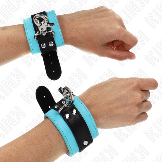 KINK - PREMIUM LOCKABLE WRIST RESISTANCE BLACK / BLUE ADJUSTABLE 21-28CM X 5.5CM