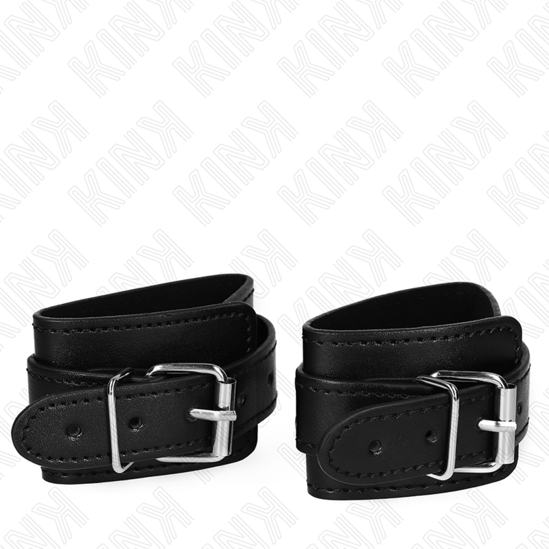KINK - RESISTENZA DA POLSO PER DUNGEON CON CHIUSURA NERA REGOLABILE 21-28 CM X 5,5 CM - KINK COLLAR & GAG | Lingerie Harness Boutique
