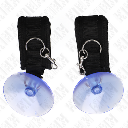 KINK - FERMAPOLSO A VENTOSA NERO 29-40 CM X 5 CM - KINK COLLAR & GAG | Lingerie Harness Boutique