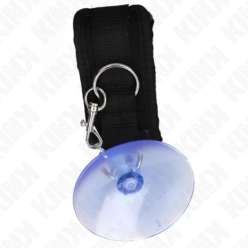 KINK - FERMAPOLSO A VENTOSA NERO 29-40 CM X 5 CM - KINK COLLAR & GAG | Lingerie Harness Boutique