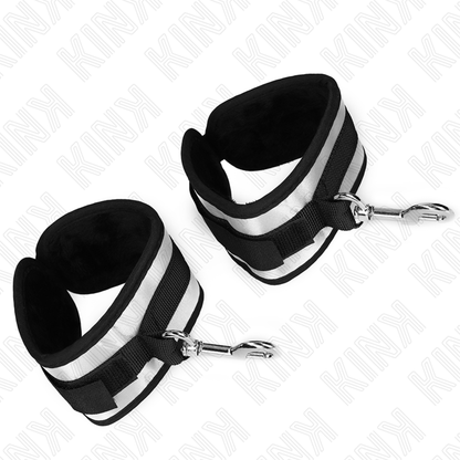 KINK - POLSINI IN NEOPRENE GRIGIO 23 X 5 CM - KINK COLLAR & GAG | Lingerie Harness Boutique