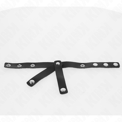 KINK - DIVISORE PER PALLINE IN PELLE REGOLABILE - KINK RING POWER | Lingerie Harness Boutique
