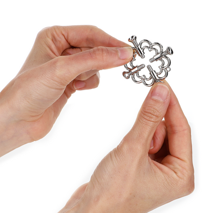 KINK - MORSETTI PER CAPEZZOLI A FIORE IN METALLO - Lingerie Harness Boutique | Lingerie Harness Boutique