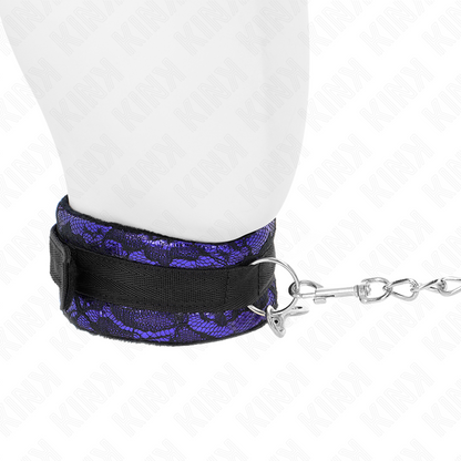 KINK - SHORT VELVET LACE NECKLACE WITH 105CM BELT WITH 44 X 5.5CM NYLON PROFILE