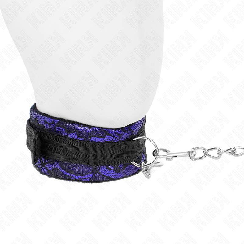 KINK - COLLANA CORTA IN PIZZO DI VELLUTO CON CINTURA 105 CM CON PROFILO IN NYLON 44 X 5,5 CM - KINK COLLAR & GAG | Lingerie Harness Boutique